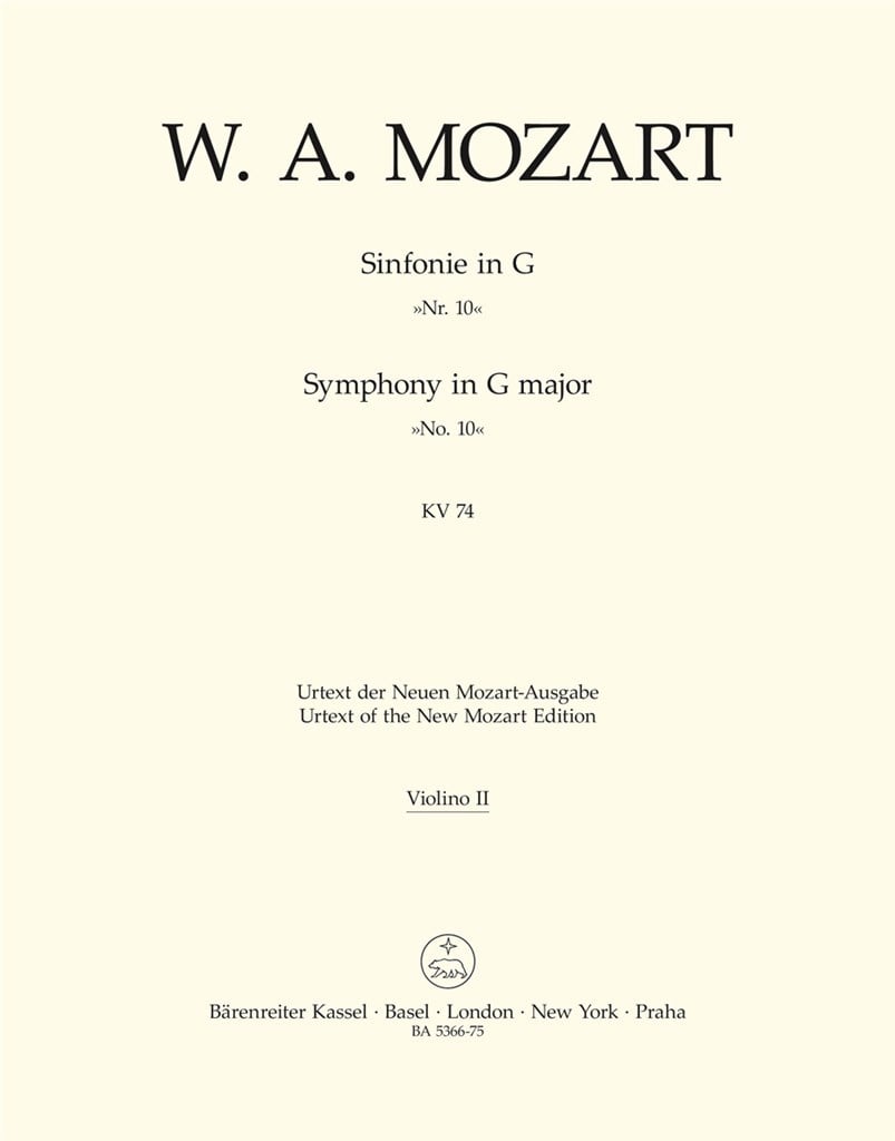 Symphony in G Major No. 10